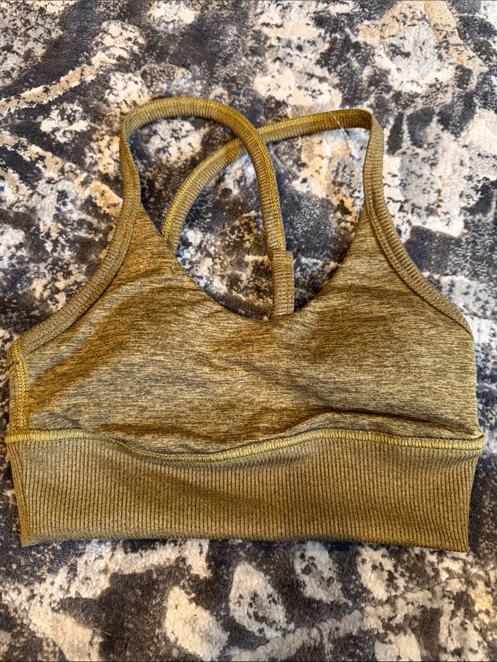 Offline by Aerie- the hugger stretch Olive Green Sports Bralette xxs